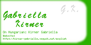 gabriella kirner business card